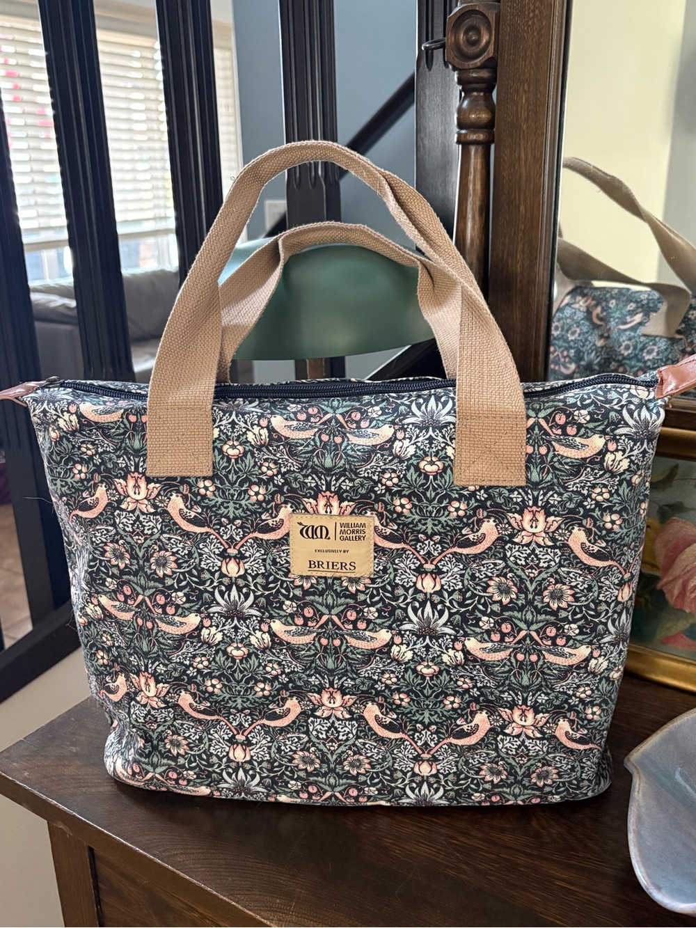 William Morris ‘Strawberry Thief’ Canvas Tote Bag